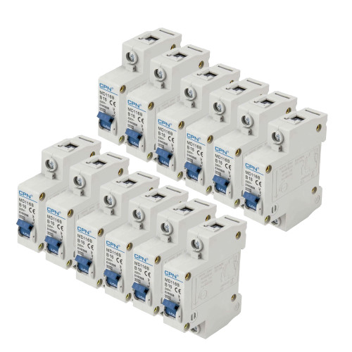 Cudis 16A Single Pole, B Curve 6KA MCB - Pack of 12 image
