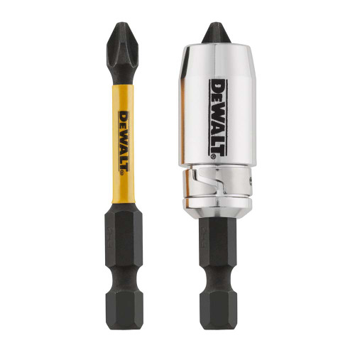 DEWALT DWA2SLVIR Impact Ready FlexTorq Screwlock Sleeve Bit Set – 2 Pack, PH2, 2-Inch, Brand New