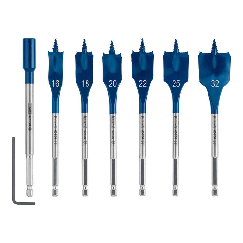 Bosch Expert 7 Piece Self-Cut Speed Flat Drill Bit Set image