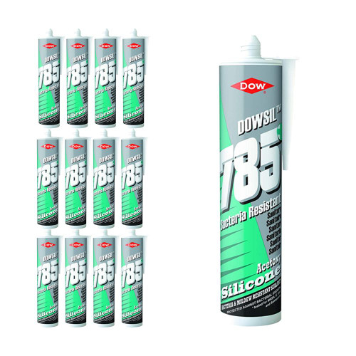 Dow Corning 785+ Bacteria Resistant Sanitary Sealant White 310ml - Box of 12 image