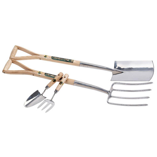 Stainless Steel Fork & Spade 4 Piece Set image