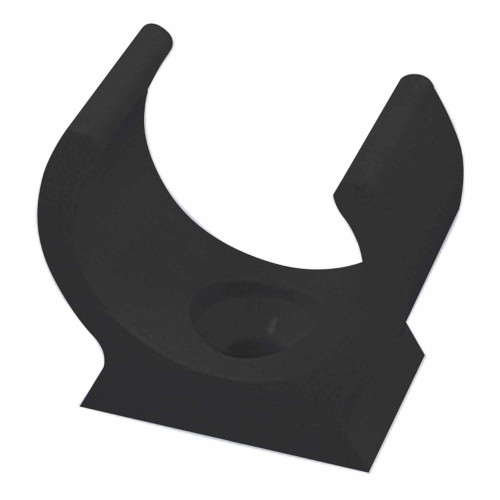 20mm uPVC Round Conduit U Clips Black - Pack of 10