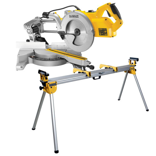Dewalt 250mm Slide Mitre Saw + Extendable Legstand 110 Volts image