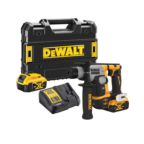 Dewalt DCH172P2 18V XR Brushless SDS+ Hammer Drill with 2x 5.0Ah Batteries, Charger & Case image