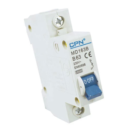 Cudis 63A Single Pole, B Curve 6KA MCB - Pack of 12 image Cudis 63A Single Pole, B Curve 6KA MCB - Pack of 12 image