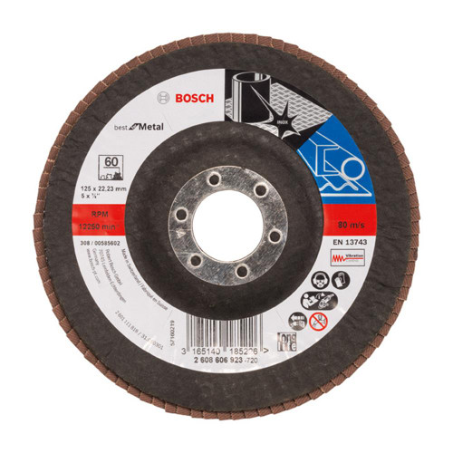 Bosch 125mm Flap Disc Expert for Metal 60Grit image