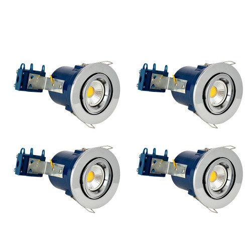 Electralite Fire Rated Downlight Chrome Adjustable - Pack of 4 image