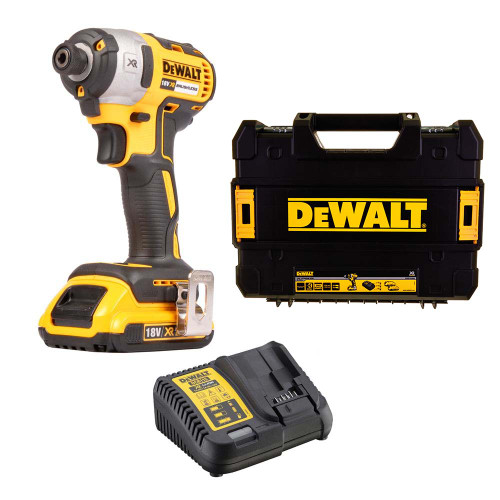 Dewalt DCF887D1 18V XR Brushless Impact Driver with 1x 2.0Ah Battery, Charger & Case image