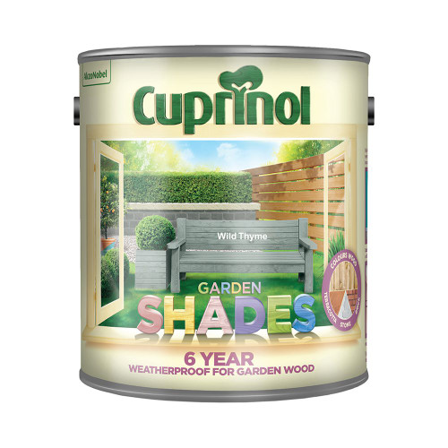 Cuprinol Garden Shades Wild Thyme 2.5 Litre image Cuprinol Garden Shades Wild Thyme 2.5 Litre image