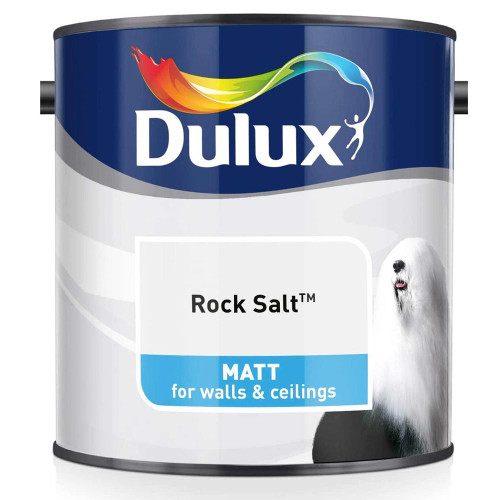 Dulux Matt Rock Salt Grey Paint (2.5 Litre) image