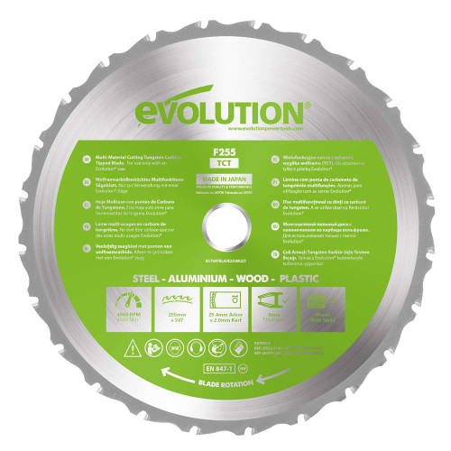 Evolution Multi-Purpose Saw Blade 255mm x 25.4mm 24T image