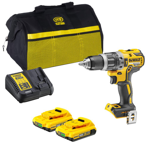 Dewalt DCD796 Brushless Combi With 2 x 2ah, Charger & Bag image