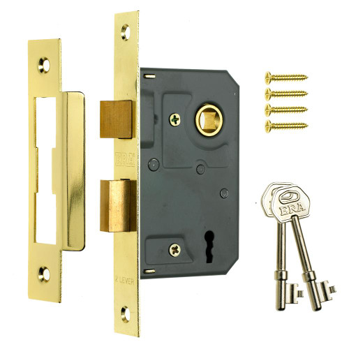 ERA 3 Lever Sashlock 76mm - Brass image