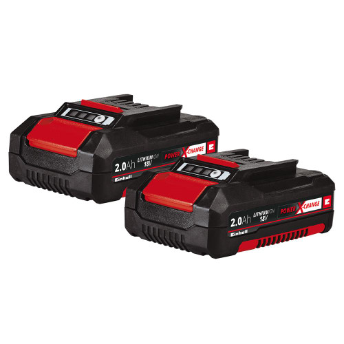 Einhell 2.0Ah 18V Power X-Change Li-Ion Batteries - Pack of 2 image