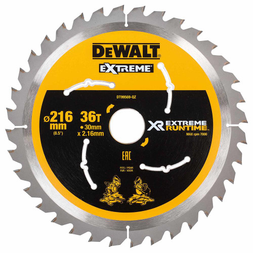 Dewalt DT99569-QZ 216mm x 30mm 36T Extreme Runtime Saw Blade