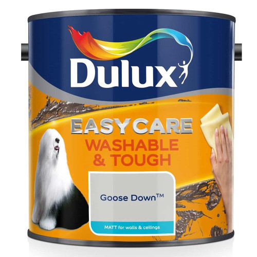 Dulux Easycare Washable & Tough Matt Goose Down Grey Paint (2.5 Litre) image
