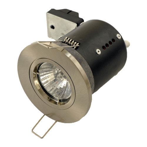 Danic Fire Rated Fixed Downlight for GU10 - Satin Chrome image