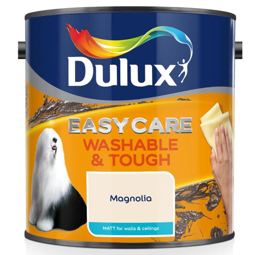 Dulux Easycare Washable & Tough Matt Magnolia Cream Paint (2.5 Litre) image Dulux Easycare Washable & Tough Matt Magnolia Cream Paint (2.5 Litre) image