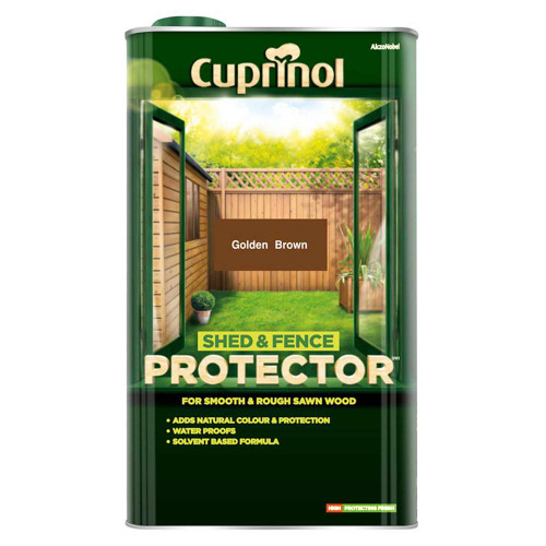 Cuprinol Shed & Fence Protector Golden Brown 5 Litre image