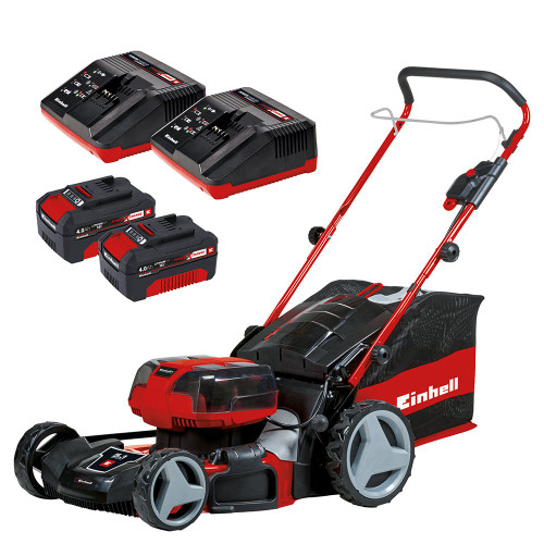 Einhell GE-CM 36/47 HW Li 47cm Cordless Mower, 2x 4.0Ah Batteries, 2x Chargers image