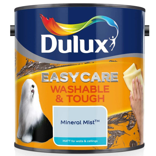 Dulux Easycare Washable & Tough Matt Mineral Mist Blue Paint (2.5 Litre) image