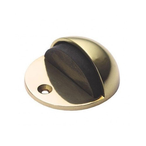 Carlisle Brass Oval Floor Mounted Doorstop - Polished image