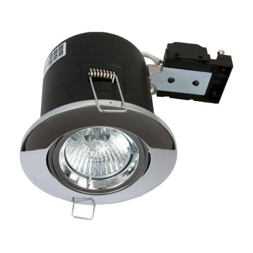 Danic Fire Rated Adjustable Downlight for GU10s - Chrome image Danic Fire Rated Adjustable Downlight for GU10s - Chrome image