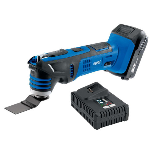 Draper D20 20V Oscillating Multi Tool with 1x 2.0Ah Battery, Charger & Case image Draper D20 20V Oscillating Multi Tool with 1x 2.0Ah Battery, Charger & Case image