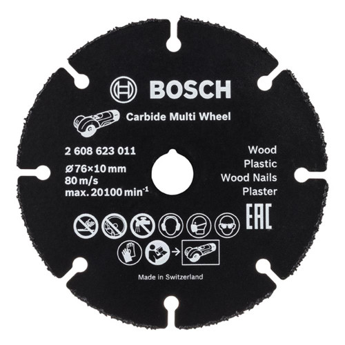 Bosch 76 x 10mm Carbide Multi-Wheel Cutting Disc image