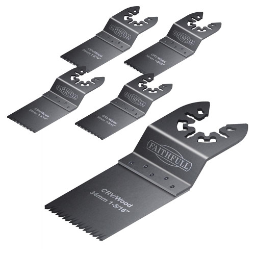5 Flush Cut Multi-Tool Blades