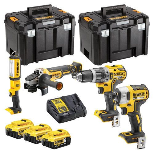 Dewalt 18V XR Brushless Cordless 4 Piece Kit image