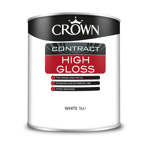 Crown High Gloss Brilliant White - 1L image