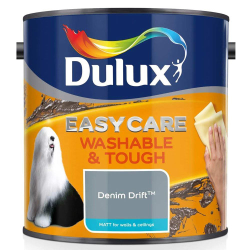 Dulux Easycare Washable & Tough Matt Denim Drift Blue Paint (2.5 Litre) image