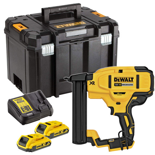 Dewalt DCN681D2 18V XR Brushless Narrow Crown Stapler with 2 x 2Ah