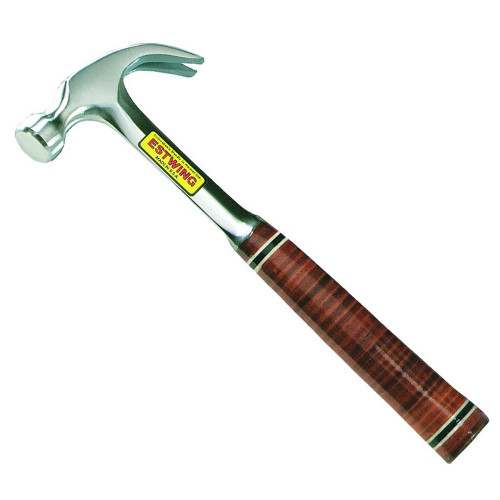 Estwing 16oz (0.45kg) Claw Hammer with Leather Grip image