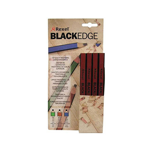 Blackedge Red Carpenters Pencils Medium - Pack 12 image