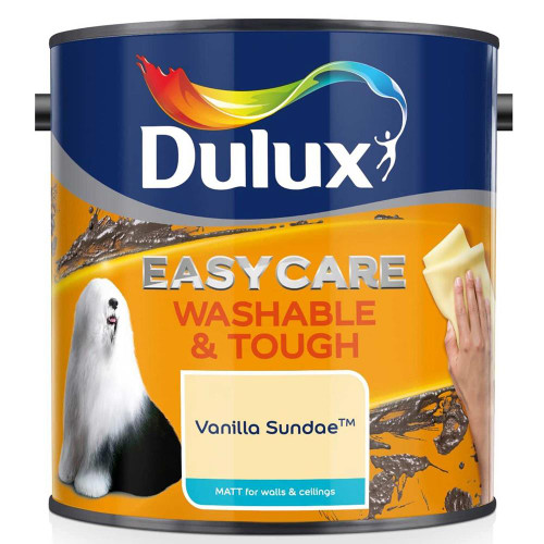 Dulux Easycare Washable & Tough Vanilla Sundae Cream Paint (2.5 Litre) image