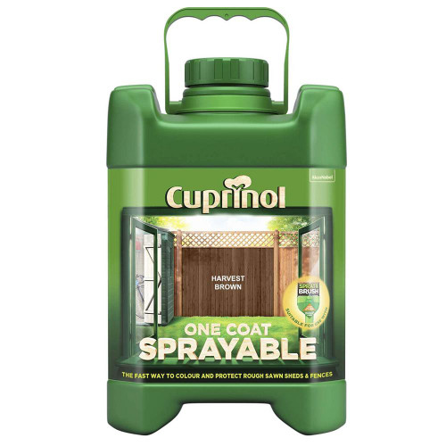 Cuprinol Cuprniol Spray Fence Treatment Harvest Brown 5 Litre image