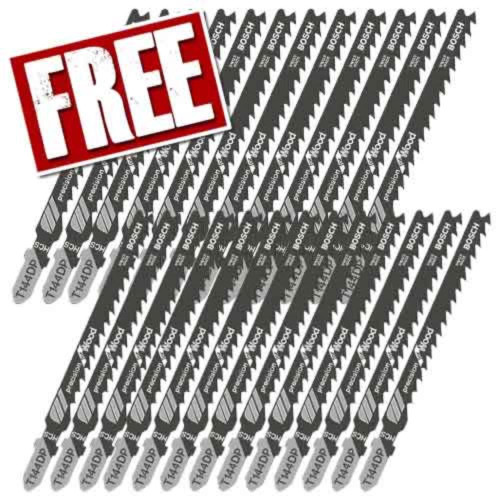 Bosch HCS Jigsaw Blades T144DP (Precision Cut for Wood, Doors & Kitchen Worktops) - Pack of 25 image