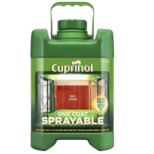 Cuprinol Cuprniol Spray Fence Treatment Rich Cedar 5 Litre image