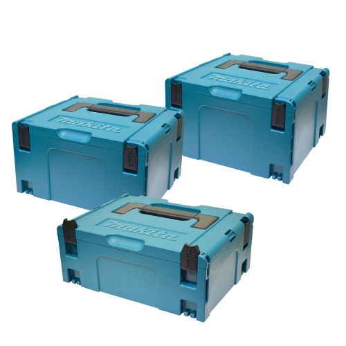 Makita MacPac Stackable Case 2x Large and 1x Medium Box Bundle image