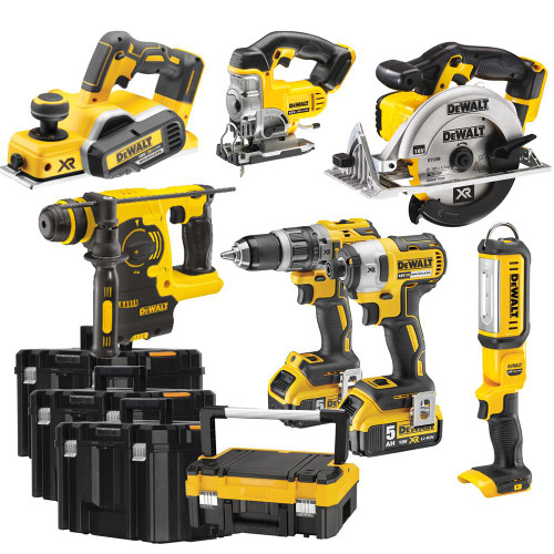 Dewalt 18v XR Li-ion 7 Piece Kit