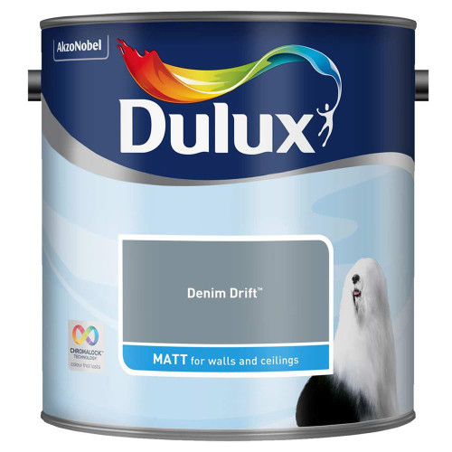Dulux Matt Denim Drift Blue Paint (2.5 Litre) image