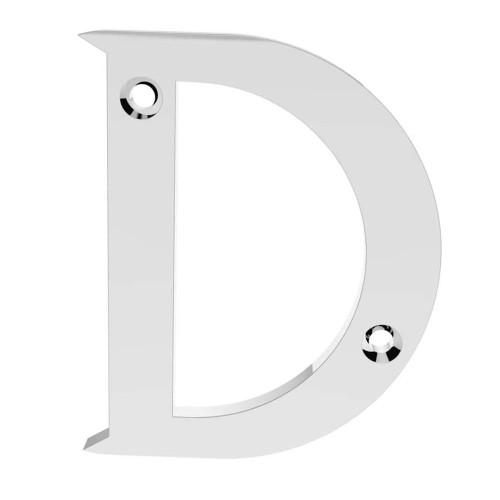 Carlisle Brass Letter Face Fix D - Polished Chrome image