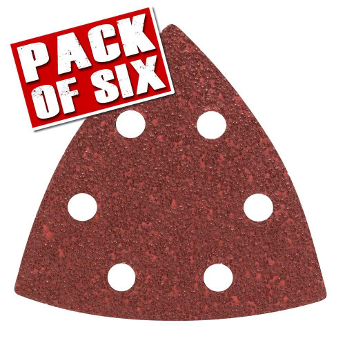 Bosch Pack of 6 Velcro Sanding Sheets - Mixed Grit image