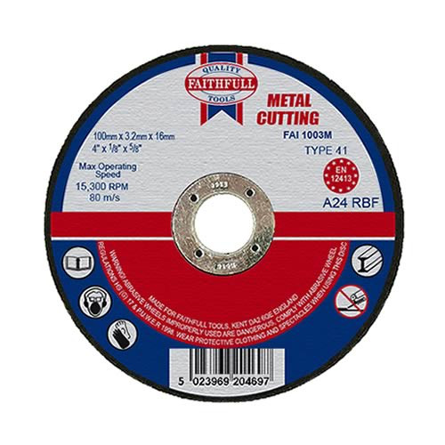 Metal Cut Off Disc 100 x 3.2 x 16mm