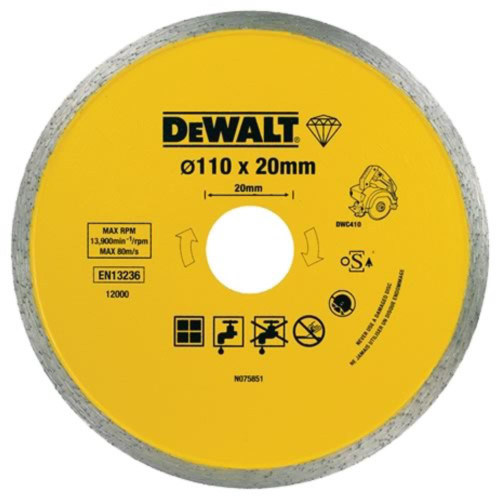 Porcelain Marble & Granite Cutting Blade For DWC410 image