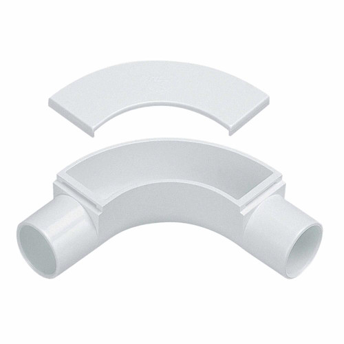 Centaur 25mm uPVC Conduit Inspection Bend White - Pack of 2