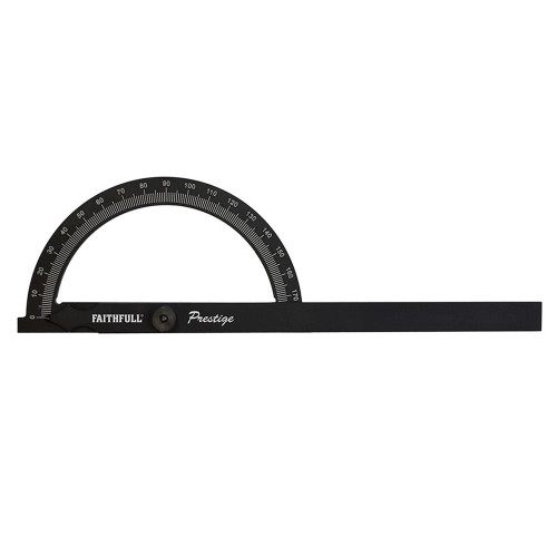 Faithfull Prestige Angle Gauge Black Aluminium 150 x 270mm