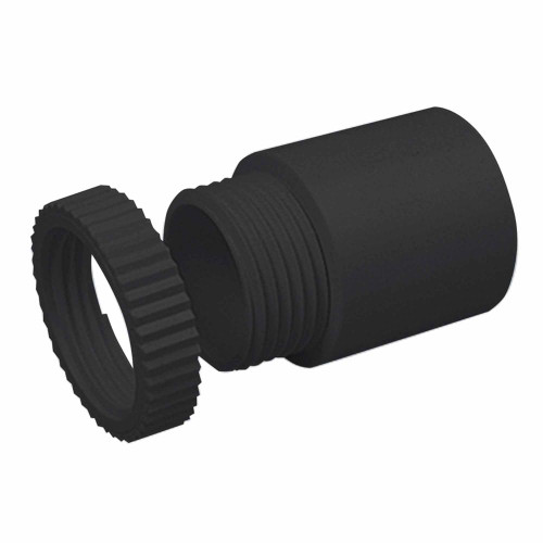 20mm uPVC Male Adaptor with Lock Ring Black - Pack of 5